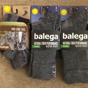 NWT Balega Socks 3 pr Size Small-Wool Performance